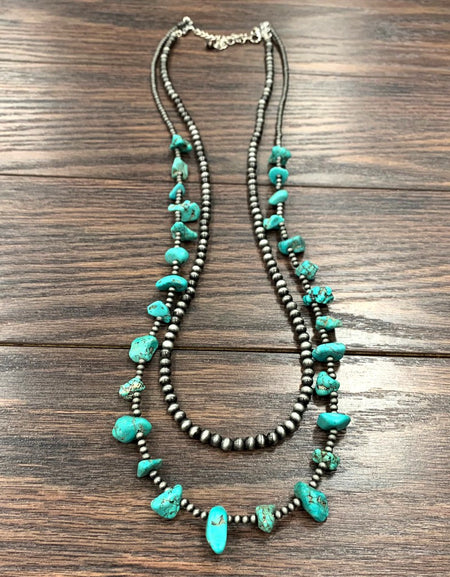 Handmade Navajo Bead, Turquoise Necklace