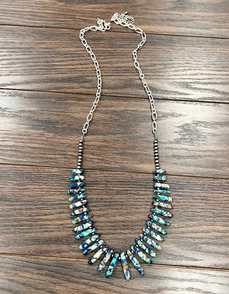 Handmade Graduated Gemstone Necklace