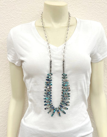 Handmade Graduated Gemstone Necklace