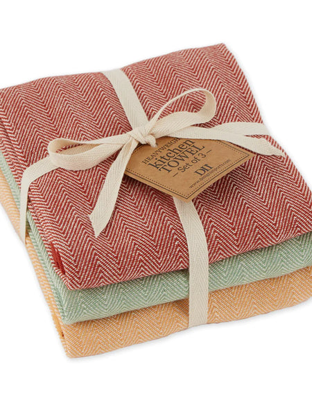 Herringbone Heavyweight Dishtowel Set Of 3