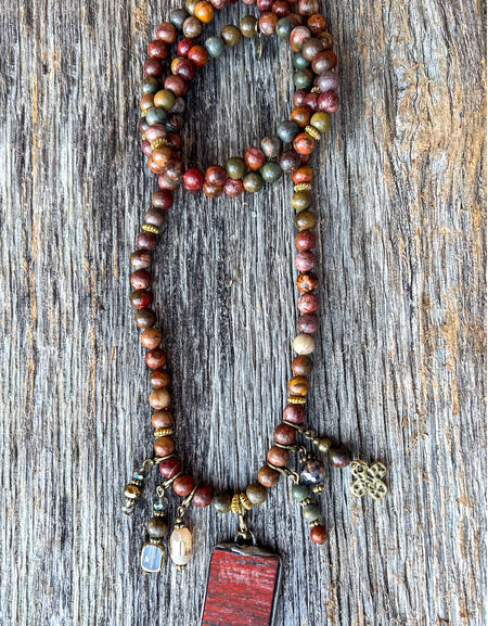 Reba Necklace/Bracelet Unakite