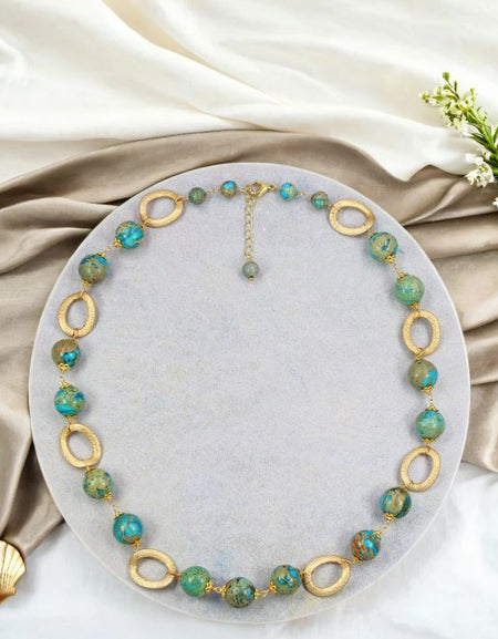 Golden Serenity Imperial Jasper Necklace