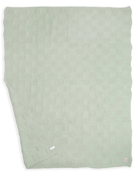 Solid Color Knit Cozy Soft Throw Blanket - Sage Green