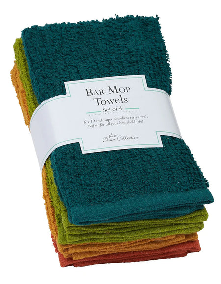 Rustic Bar Mop Towels Set of 4