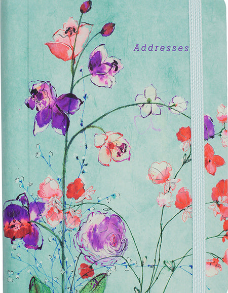 Fuchsia Blooms Address Book