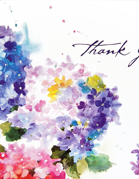 Hydrangeas Thank You Notes