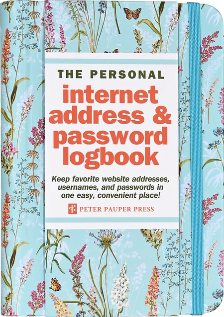 Blooms & Butterflies Internet Address & Password Logbook