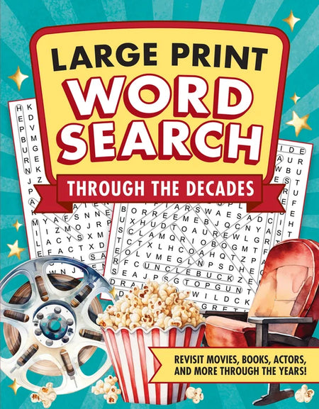 Through the Decades Large Print Word Search