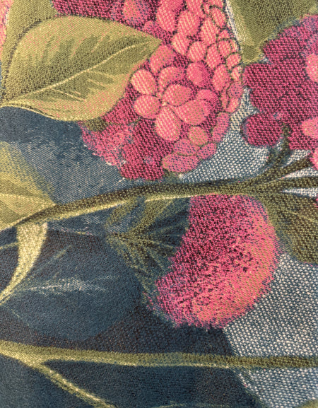 NI teal/pink hydrangea scarf