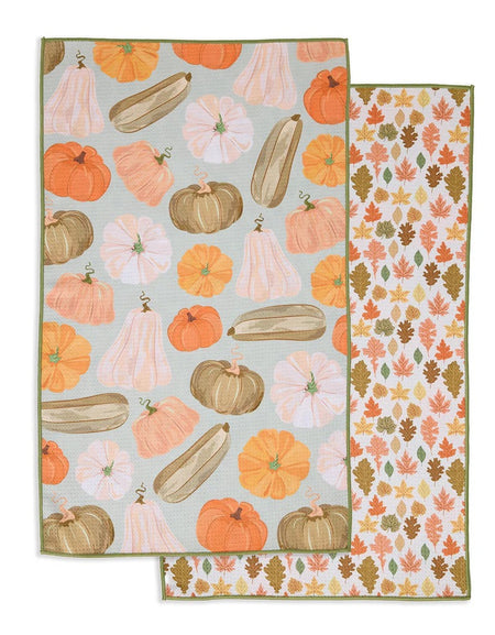 Harvest Pumpkins Dish Towel