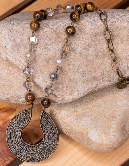 Ursula Necklace Tigers Eye