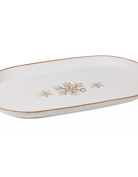 Snowflake Oval Platter