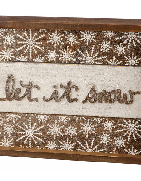 Let it Snow Box Sign