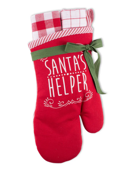 Santa’s Helper Oven Mitt Set