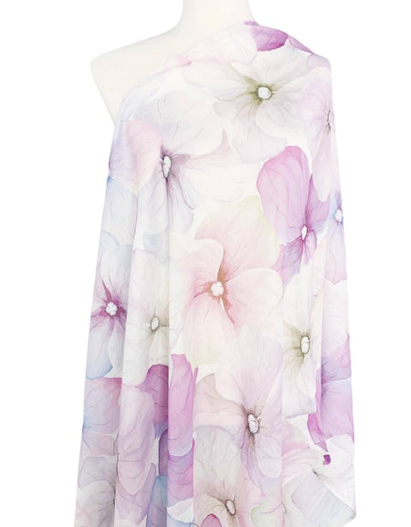 JC Pink Floral Scarf