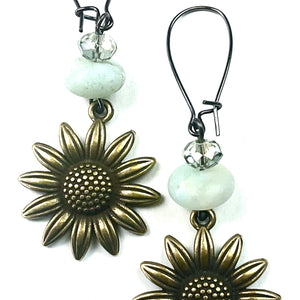 Sunflower Dangle Earring