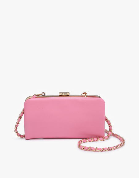 Sue Wallet Pouch Crossbody - Bubblegum Pink