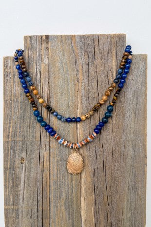 Becca Necklace - navy