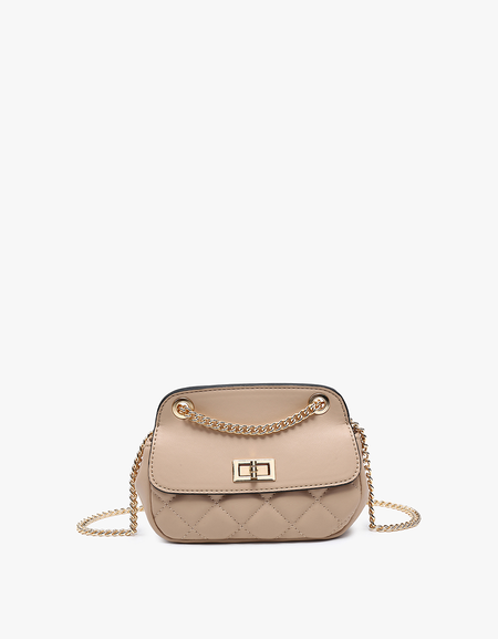 Arabella Cinched Satchel/Shoulder Bag - Almond