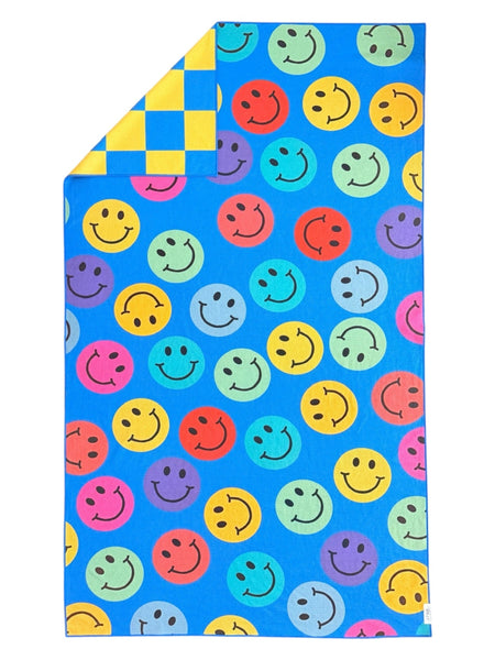 Smiley Reversible Pool Towel