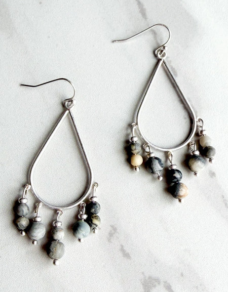Alanna Earrings - Gray