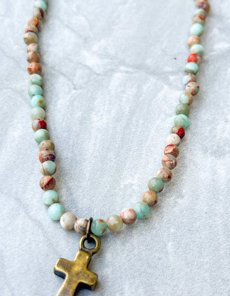 Kara Necklace - Imperial Jasper