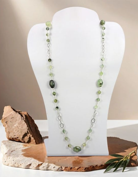Prehnite Linked Necklace