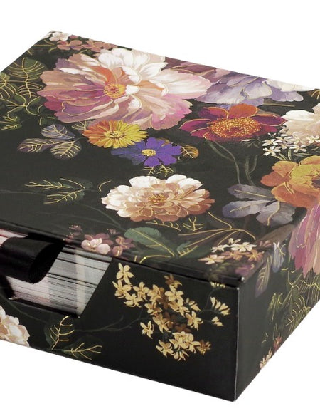 Midnight Floral Desk Notes