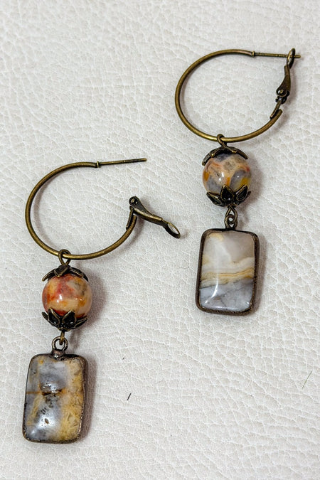 Sicily Crazy Agate Hoop