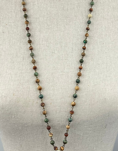 AC Savanna Jasper Necklace with Pendant