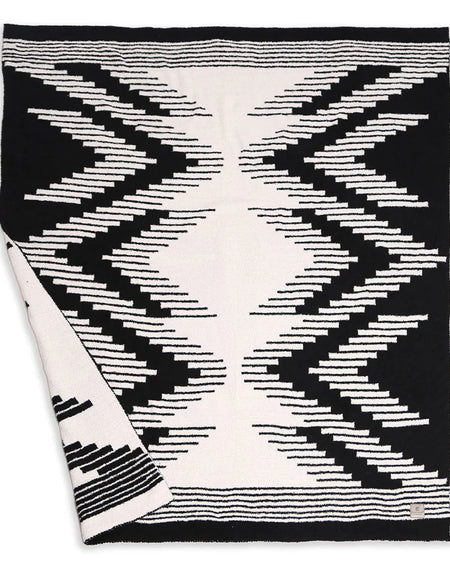 Tribal Arrow Throw Blanket - black/gray