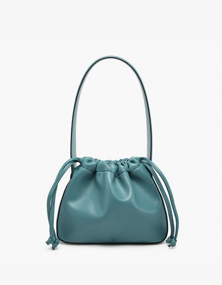 J&C Yang Cinched Bucket Bag - Teal