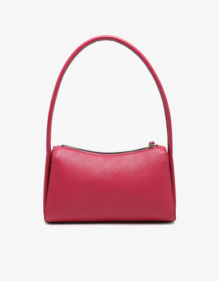 Leona Top Zip Baguette Shoulder Bag - Boysenberry