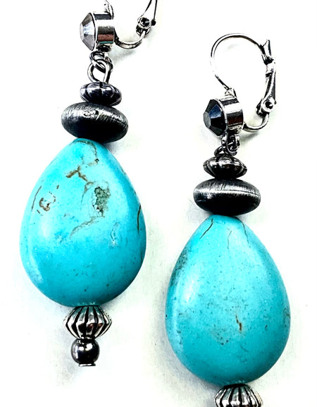 Turquoise Teardrop Earring