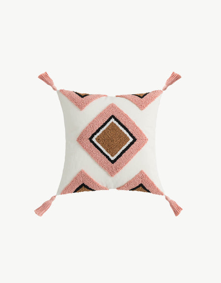 Geometric Graphic Tassel Decorative Throw Pillow Case