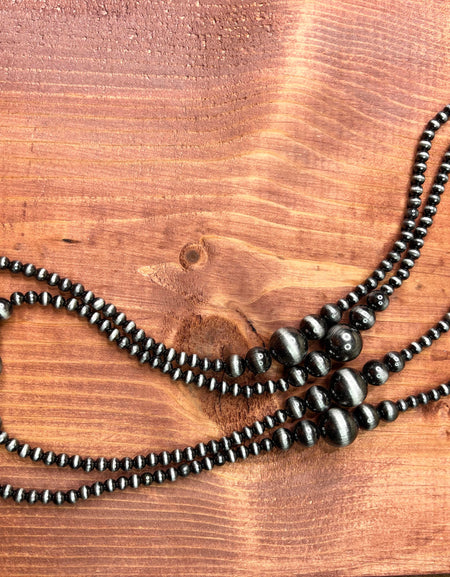 Navajo Style Pearl Layered Necklace