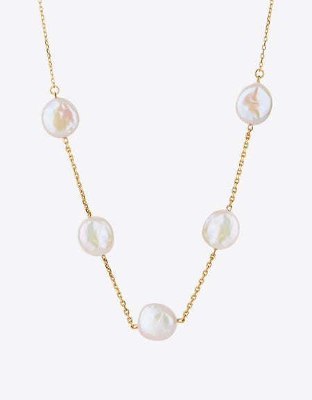 Freshwater Pearl Stainless Steel Necklace