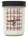 Limited Edition Mistletoe Kisses - Plaid 14 oz. Jar Candle