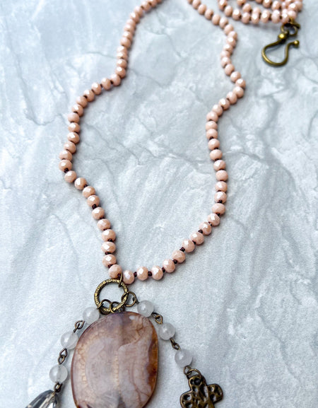 Gizelle Necklace Blush