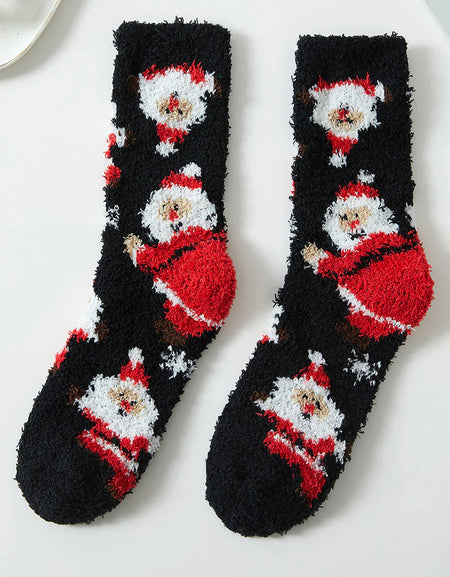FC Christmas Fuzzy Sock - Santa