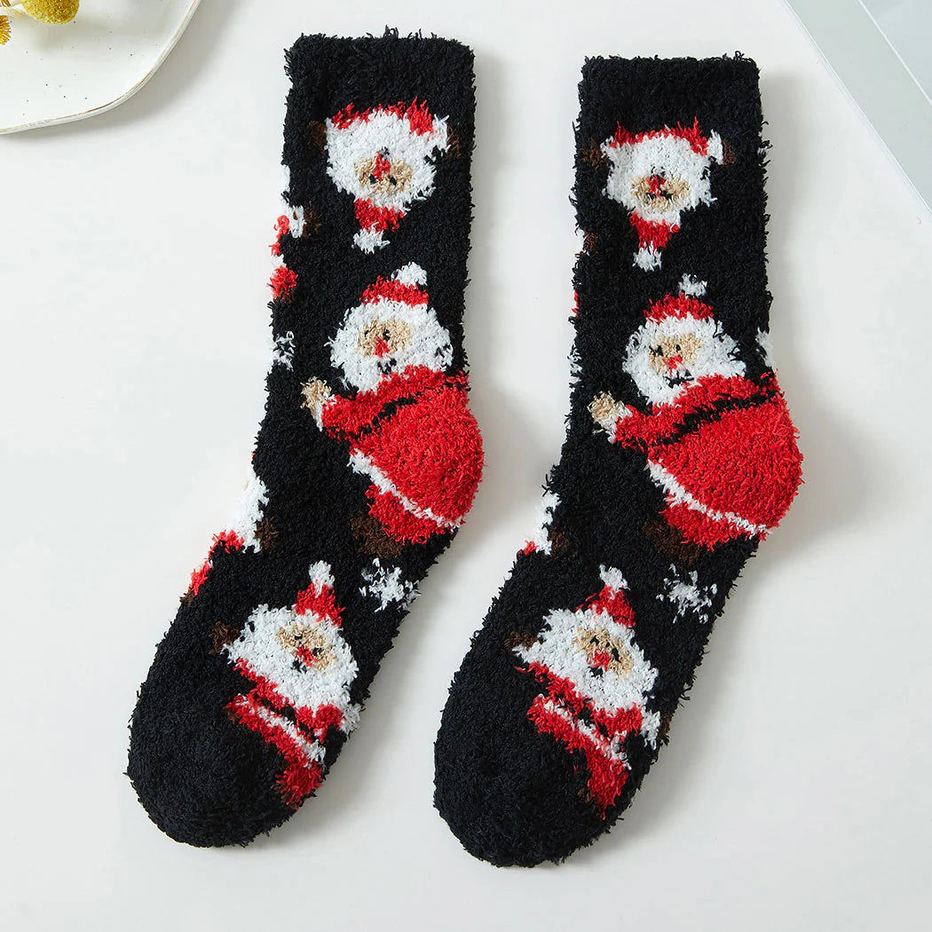 FC Christmas Fuzzy Sock - Santa