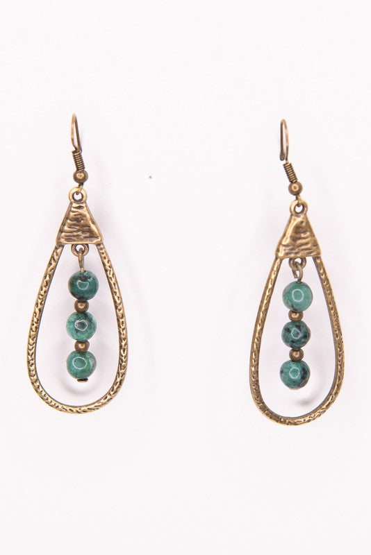 Sherri African Turquoise Earring