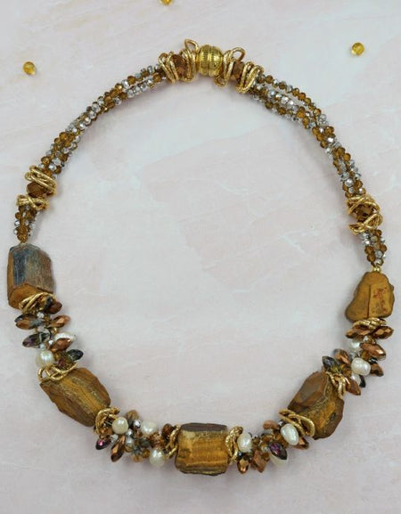 Tiger's Eye Short Necklace