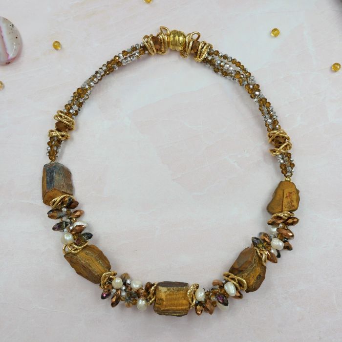 Tiger's Eye Short Necklace