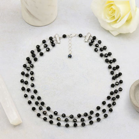 Multi-strand Wire Beaded Necklace