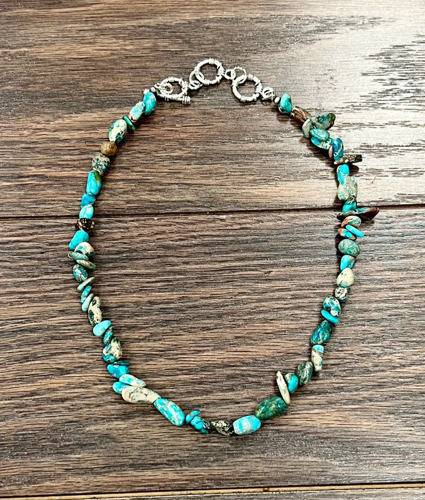 Handmade Gemstone Necklace - 16 inch single strand