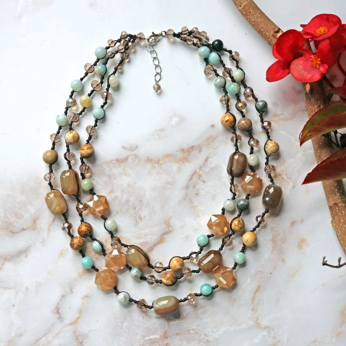 Multi Strand Statement Necklace