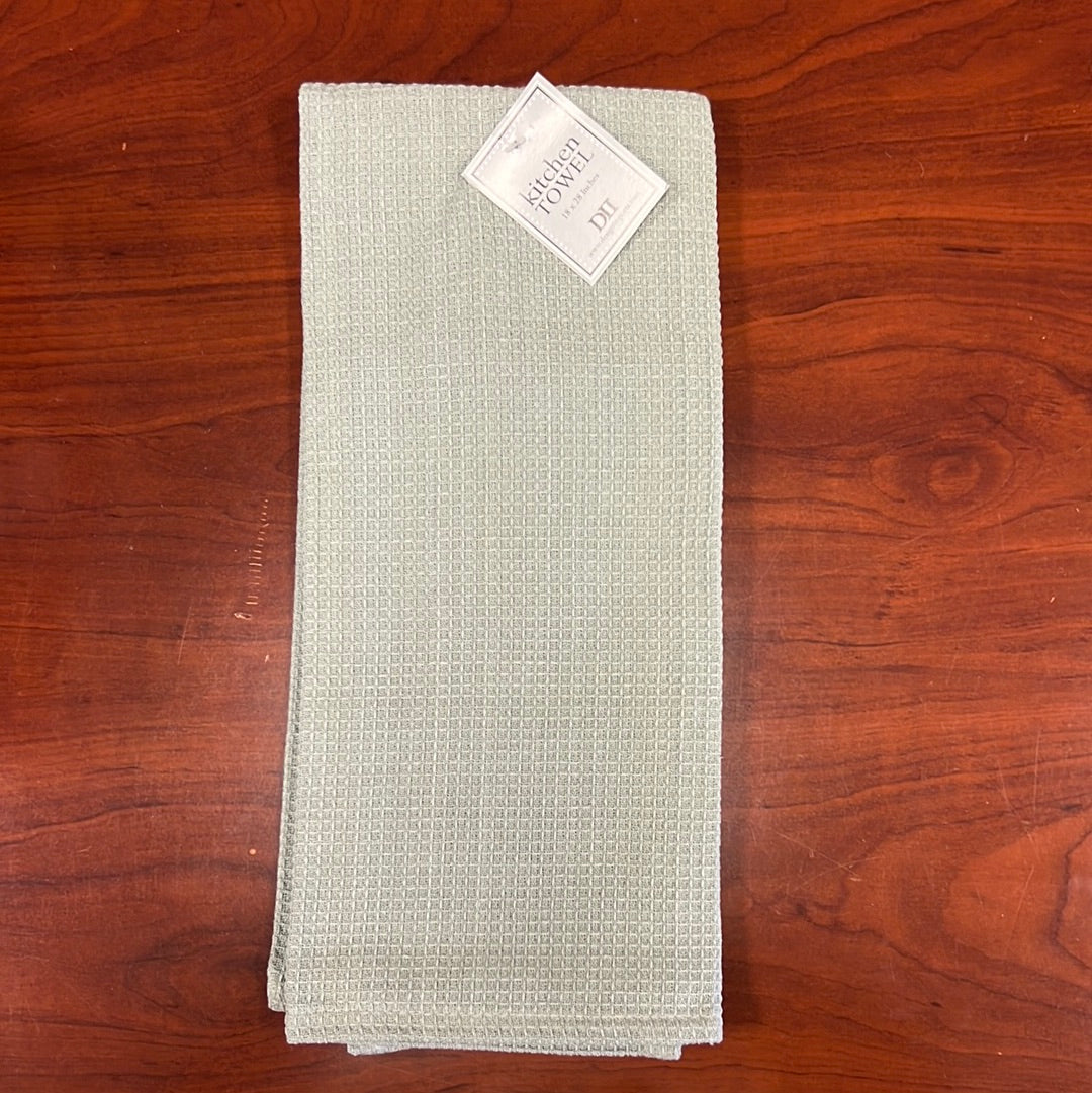 Dove Gray Waffle Dishtowel