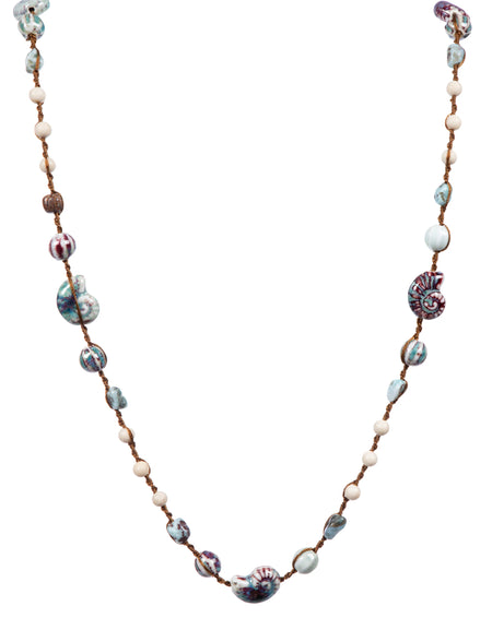 Handmade Braided Fossile Necklace