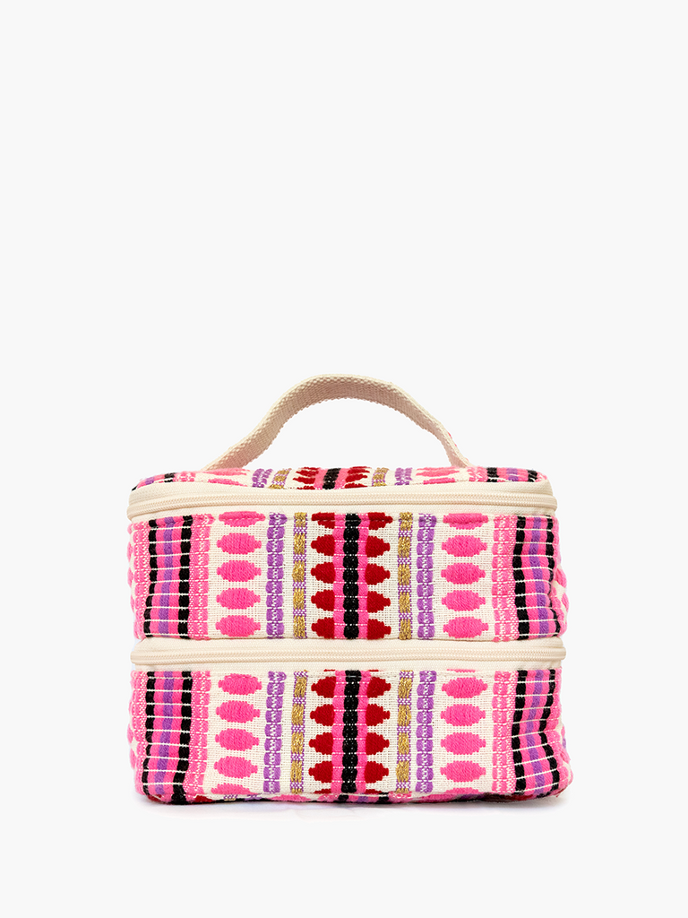Zayla Dual Zip Cosmetic Case